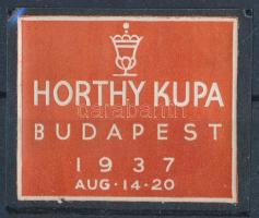 1937 Horthy-kupa levélzáró / label