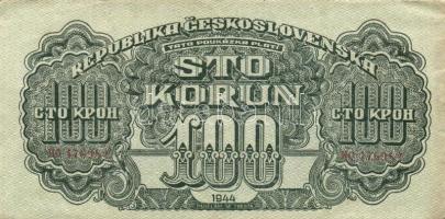 Csehszlovákia 1944. 100K T:II/III+