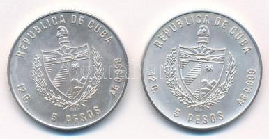 Kuba 1981. 5P Ag "Kuba Állatvilága - Kolibri" + 1981. 5P Ag "Kuba Növényvilága - Nara...