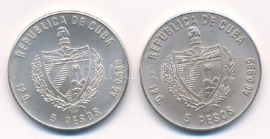 Kuba 1981. 5P Ag "Kuba Állatvilága - Aligátorhal" + 1980. 5P Ag "Kuba Növényvilága - ...