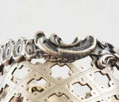 Ezüst (Ag) mokkás csésze tartó 5db, betét nélkül, jelzett, m:5cm, nettó: 206g