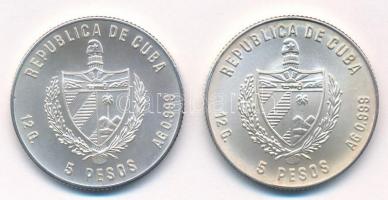 Kuba 1981. 5P Ag "Közép-amerikai és Karibi Játékok - Boksz" + 1981. 5P Ag "Santa Mari...