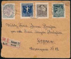 1924 Ajánlott levél Budapestről Sopronba / Registered cover