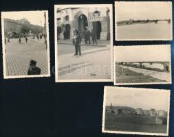 cca 1930-1940 Budapesti helyszíneket ábrázoló fotó tétel, 5 db, 12x9 cm és 6x8 cm közötti méretben