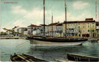 1906 Crikvenica, Cirkvenica; kikötő, vitorlás / port, sailing ship