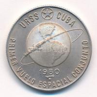 Kuba 1980. 5P Ag Első közös űrrepülés T:1 (eredetileg PP) Cuba 1980. 5 Pesos Ag First Joint Space Flight C:UNC (originally PP) Krause KM#50