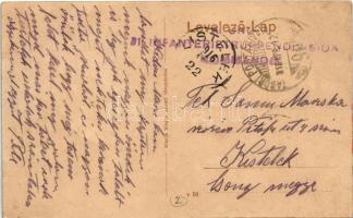 1916 Újvidék, Novi Sad; Kir. Katolikus Magyar főgimnázium, villamos / grammar school, tram