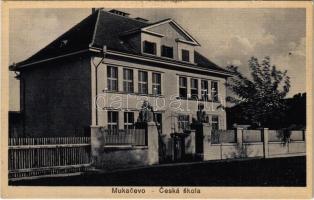 1938 Munkács, Mukacheve, Mukacevo; Ceská skola / Cseh iskola / Czech school + 1938 Munkács visszatért So. Stpl