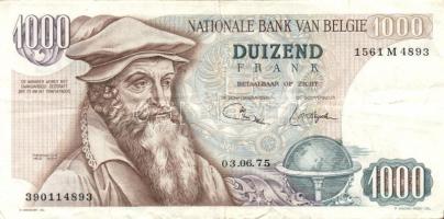 Belgium 1975.06.03. 1000Fr T:II/III