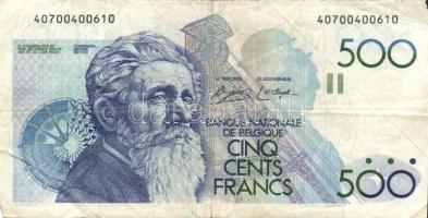 Belgium 1980-81. 500Fr T:III- kis sarokhiány