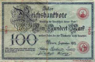 Német Birodalom 1910-20-as évek amerikai, ill. német bankjegyek mintáira készült reklámok T:III/IV,IV