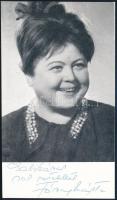 cca 1960-1970 Fónay Márta színésznő dedikált képe