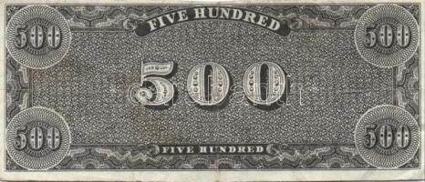 Amerikai Konföderált Államok 1864. 500$ facsimile kiadás T:III