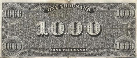 Amerikai Konföderált Államok 1841. 1000$ facsimile kiadás T:III