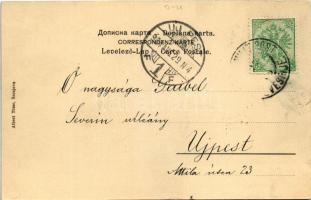 1904 Sarajevo, Cumuriagasse / street, church + "K.u.k. Milit. Post Nevesinje"