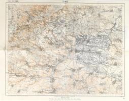 cca 1914 Szumsk, Zone 5. Kol. XXXIV. / Szumszk és környéke, katonai térkép, 1 : 75.000, hajtva, 54x42 cm
