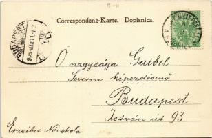 1905 A török ima 5. felvonása, bosnyák népviselet / Bosnian pray + "K.und K. MILIT. POST BILEK&...