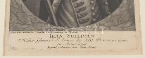 Alexander Campbell festménye után: Jean (John) Sullivan (1740-1795) tábornok, az Egyesült Államok eg...