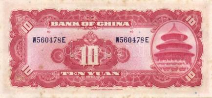 Kína/Bank of China 1940. 10Y T:I-