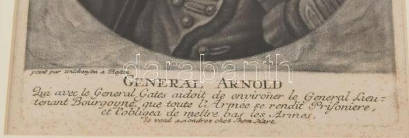 Wilckenson festménye után: Benedict Arnold (1740 k.-1801) amerikai tábornok portréja, 1776 körül. Me...