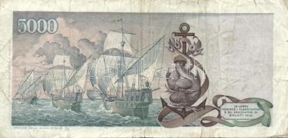 Olaszország 1962-85. 500L, 2000L, 5000L, 5000L, 10.000L T:II,III,III/IV Összesen 5 klf db!