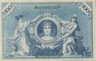 Német Birodalom/Császárság 1908. 100M zöld pecséttel T:I