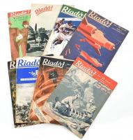 1941 Riadó! A Légoltalmi Liga folyóirata. V. évf. 11 száma (1., 3., 4.,5.,7.,9., 15., 18.,22., 23., 24.) Változó, nagyrészt jó állapotban.