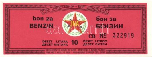 Jugoszlávia 1950-es évek? Benzin bón 10 l + 50 l, Dízel bón  10 l T:I