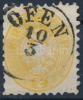 1864 2kr "OFEN" (kis elvékonyodás / thin paper)