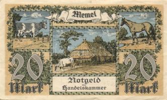 Német Önálló Területek/Memelgebiet 1922. 20M T:III