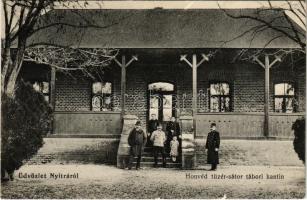 Nyitra, Nitra; Honvéd tüzér-sátor tábori kantin. Balogh János kiadása / K.u.k. military canteen