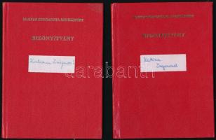 1978-1985 3 db MSZMP tanulmányi könyv egy személy részére