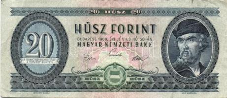 1957. 100Ft(1x) + 1960. 100Ft(2x) + 1962. 10Ft(5x) + 1969 20Ft(2x) összesen 9db T:II,II/III,III,III/...