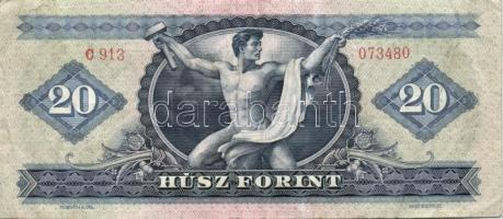 1957. 100Ft(1x) + 1960. 100Ft(2x) + 1962. 10Ft(5x) + 1969 20Ft(2x) összesen 9db T:II,II/III,III,III/...