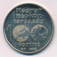 1988. 100Ft Cu-Ni-Zn "Labdarúgó Európa-bajnokság" T:1 Adamo EM102
