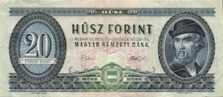 1960. 10Ft(2x) + 1969. 20Ft(1x) + 1975. 20Ft(3x) + 1980. 20Ft(4x) összesen 10db T:II-,II/III