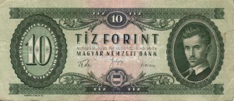 1960. 10Ft(2x) + 1969. 20Ft(1x) + 1975. 20Ft(3x) + 1980. 20Ft(4x) összesen 10db T:II-,II/III