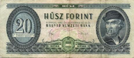 1960. 10Ft(2x) + 1969. 20Ft(1x) + 1975. 20Ft(3x) + 1980. 20Ft(4x) összesen 10db T:II-,II/III