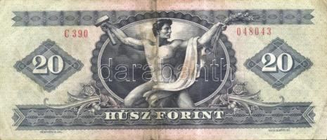 1960. 10Ft(2x) + 1969. 20Ft(1x) + 1975. 20Ft(3x) + 1980. 20Ft(4x) összesen 10db T:II-,II/III