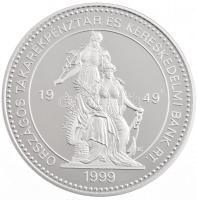 Kósa István (1953-) 1999. "50 éves az OTP Bank Rt." Ag emlékérem (31,11g/0.999/42,5mm) T:P...