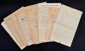 1930-1950 Orvos különböző iratai - kinevezés, 1946-os elbocsátás, visszavétel szolgálatba, stb.