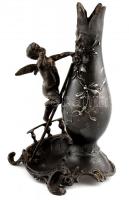 Ón figurális váza, kopott, jelzés nélkül, m:23cm