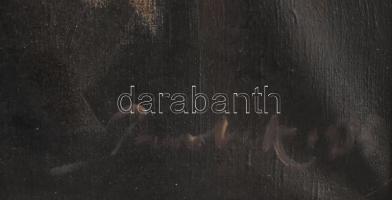 Parobek Alajos (1896-1947): Pipázó. Olaj, vászon. Jelzett. Dekoratív, kissé sérült fakeretben. 80×60...