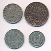 Vegyes: Malaja 1948. 20c Cu-Ni "VI. György" + 1960. 10c Cu-Ni "VI. György" + Bri...