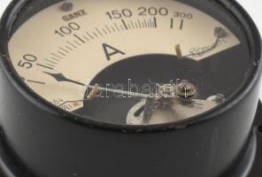 Régi Ganz ampermérő, d: 10 cm