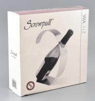 Screwpull dizájn bortartó, eredeti bontatlan dobozában, szép állapotban