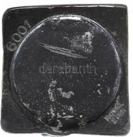 Szecessziós női büszt, hidegen festett ón, kopásnyomokkal, jelzett, 1900 körül, / Art nouveau female...