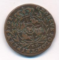 Lengyel-Litván Nemzetközösség 1791EB 3Gr Br "II. Szaniszló Ágost" T:2- patina Polish-Lithu...