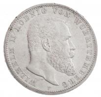 Német Birodalom / Württemberg 1907F 5M Ag "II. Vilmos" (27,73g) T:2,2- ph-k / German Empir...