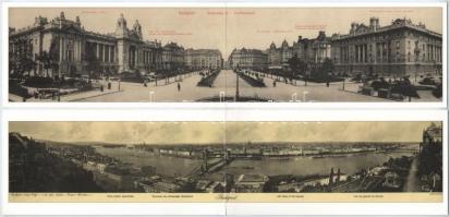 Budapest - MODERN tétel: öröknaptár, 2 db bontatlan hűtőmágneses naptár + 2 db reprint panoráma képe...